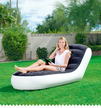 

The lazy chair Flocking inflatable sofa More creative Lounge sofa Lunch sit chair modern furniture adult inflatable chair