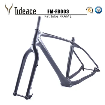 

2018 free ship carbon fat bike frame with fork 26er BSA carbon snow bike frameset carbon fat bike frame+fork+thru axle shafter