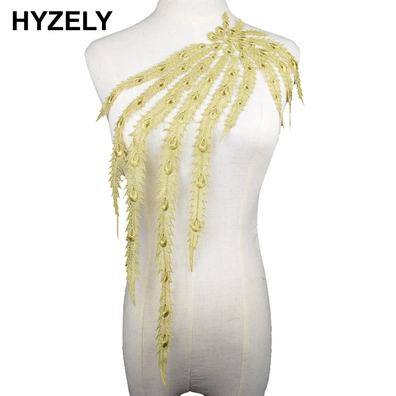 1 Piece Gold Peacock Long Tail Venise Lace Collar Applique Trim Sewing Craft Lace Neckline Dress Shirt Decor BW071
1 Piece Gold Peacock Long Tail Venise Lace Collar Applique Trim Sewing Craft Lace Neckline Dress Shirt Decor BW071