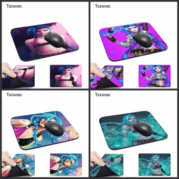 Yuzuoan Jinx mousepad league of legends gaming mouse pad large cheapest computer mouse mat gamer 290*250*2MM And 250*200*2MM
Yuzuoan Jinx mousepad league of legends gaming mouse pad large cheapest computer mouse mat gamer 290*250*2MM And 250*200*2MM