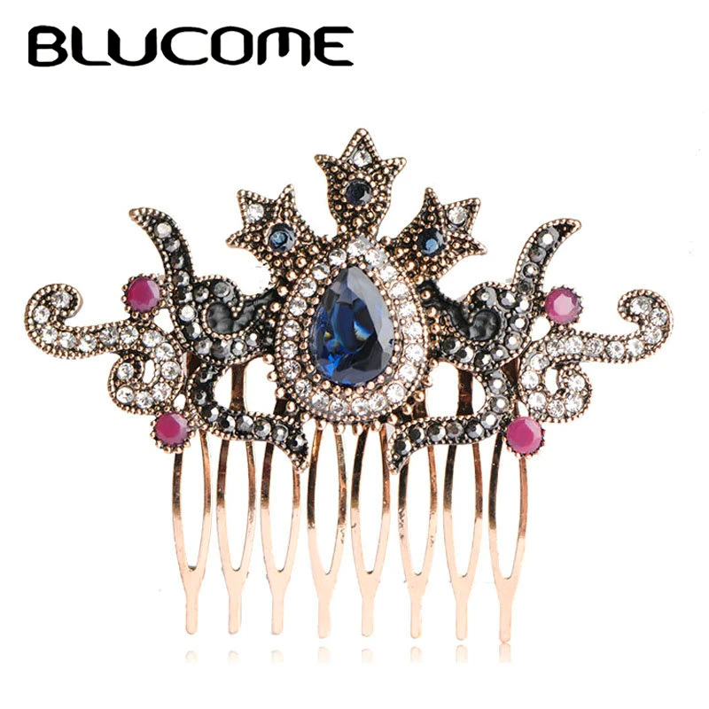 Vintage Women Hair Combs 2016 Brand Turkish Green Crown Big Water Drop Acrylic Hairwear Antique Gold Hair Accessories For Party
Vintage Women Hair Combs 2016 Brand Turkish Green Crown Big Water Drop Acrylic Hairwear Antique Gold Hair Accessories For Party