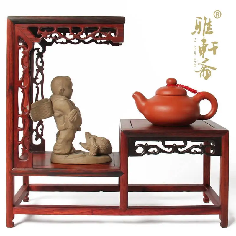 Mahogany furniture of Ming and Qing Dynasties Stone carving teapot base Suanzhi shelf teapot antique mahogany base
Mahogany furniture of Ming and Qing Dynasties Stone carving teapot base Suanzhi shelf teapot antique mahogany base