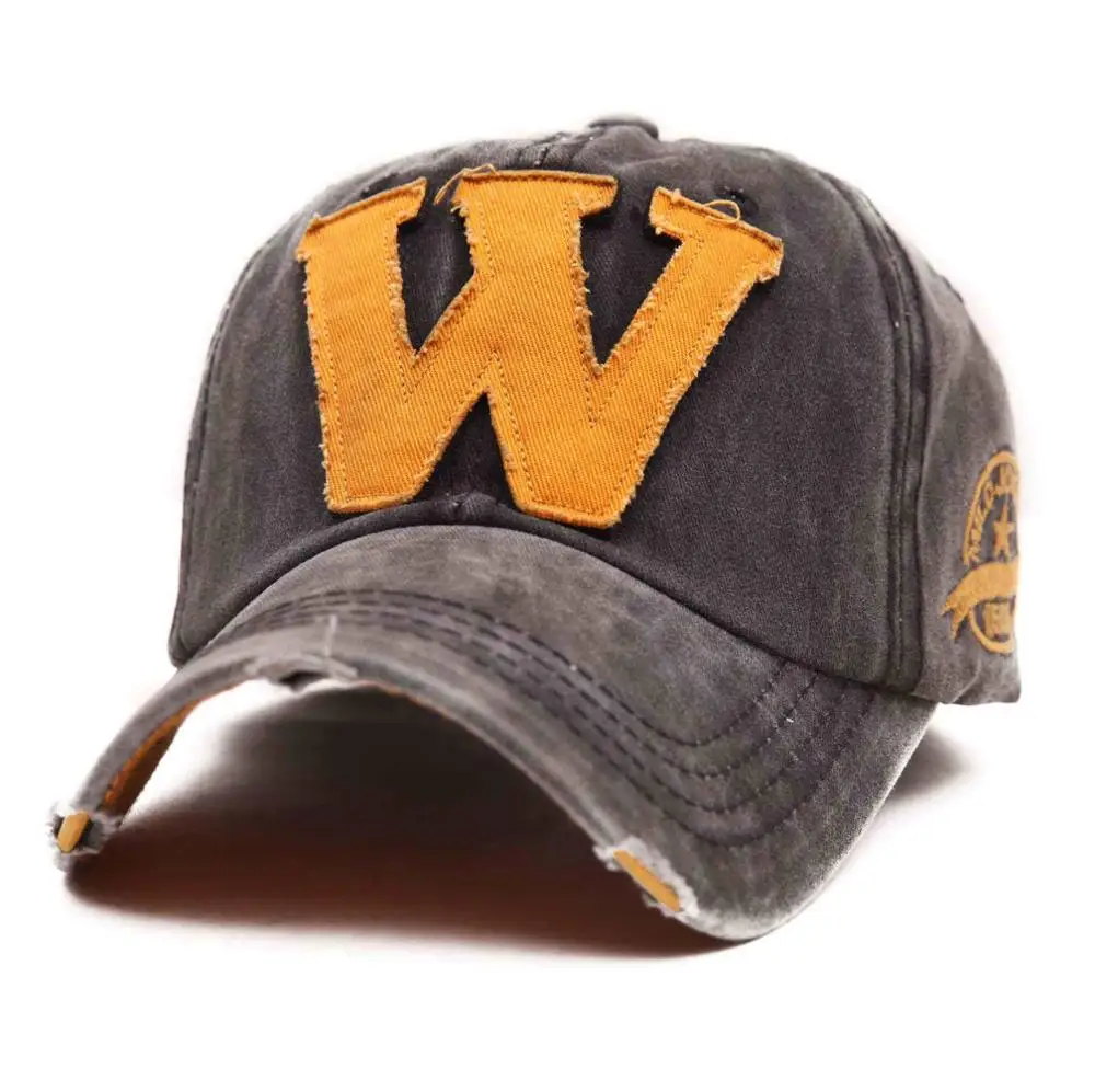 Cotton Embroidery Letter W Baseball Cap Snapback Caps Bone Sports Hat Distressed Wearing Style Outdoor Hat For Men Custom Hats
Cotton Embroidery Letter W Baseball Cap Snapback Caps Bone Sports Hat Distressed Wearing Style Outdoor Hat For Men Custom Hats