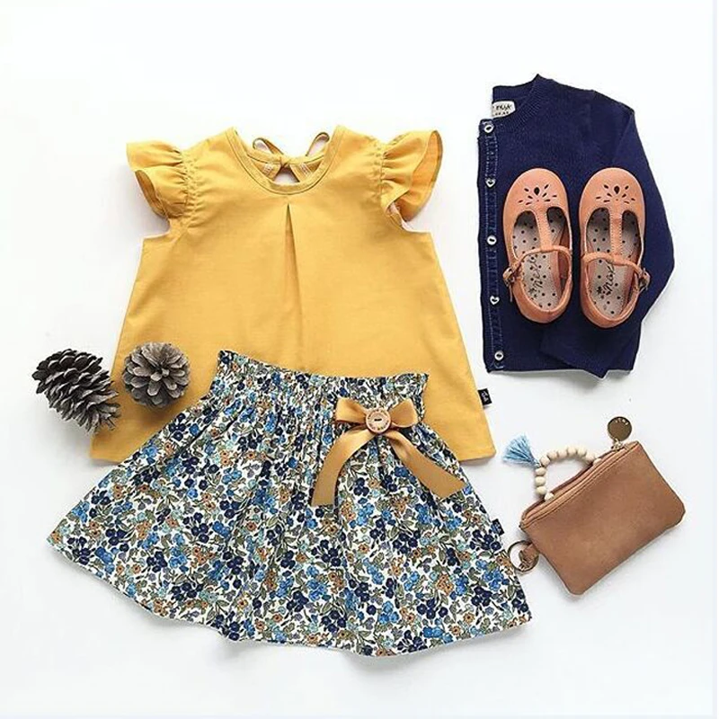 Rorychen Kids Toddler Girls Clothing Yellow Sleeveless Summer Tops Baby Girls Tutu Flowers Skirts 2Pcs Clothes Outfit Set
Rorychen Kids Toddler Girls Clothing Yellow Sleeveless Summer Tops Baby Girls Tutu Flowers Skirts 2Pcs Clothes Outfit Set