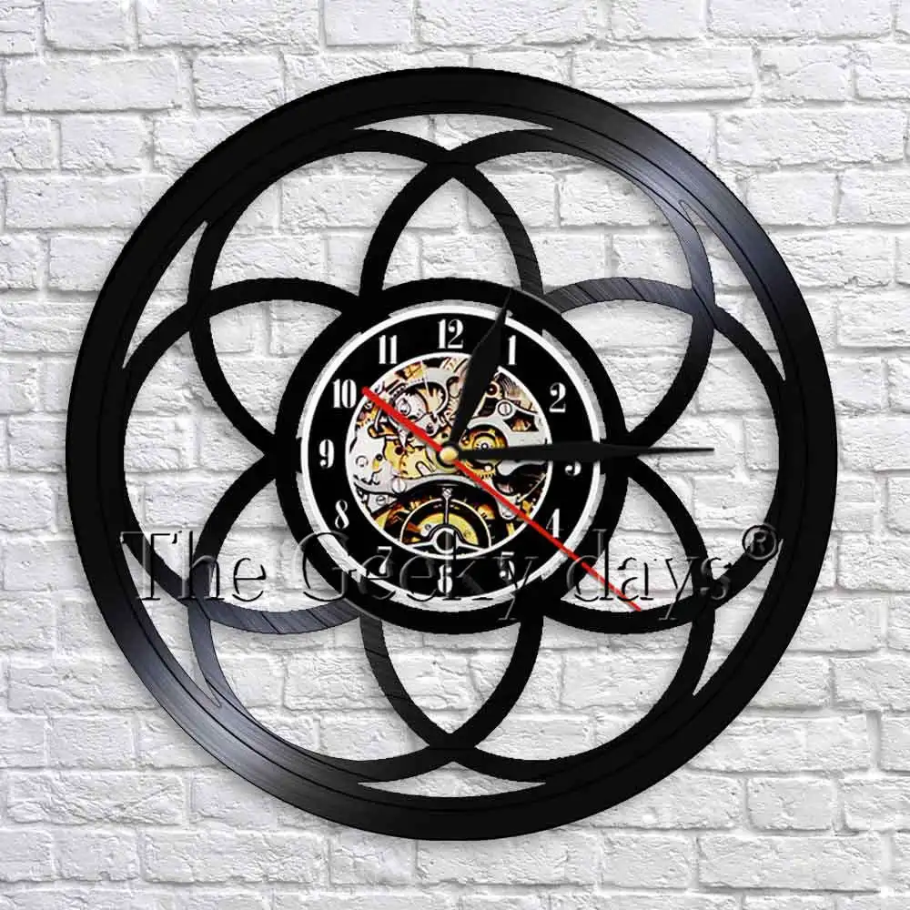 Flower of Life Geometric Wall Clock Modern Design Vinyl Clock 3D Wall Watches Sacred Geometry Home Decor For Living Room
Flower of Life Geometric Wall Clock Modern Design Vinyl Clock 3D Wall Watches Sacred Geometry Home Decor For Living Room