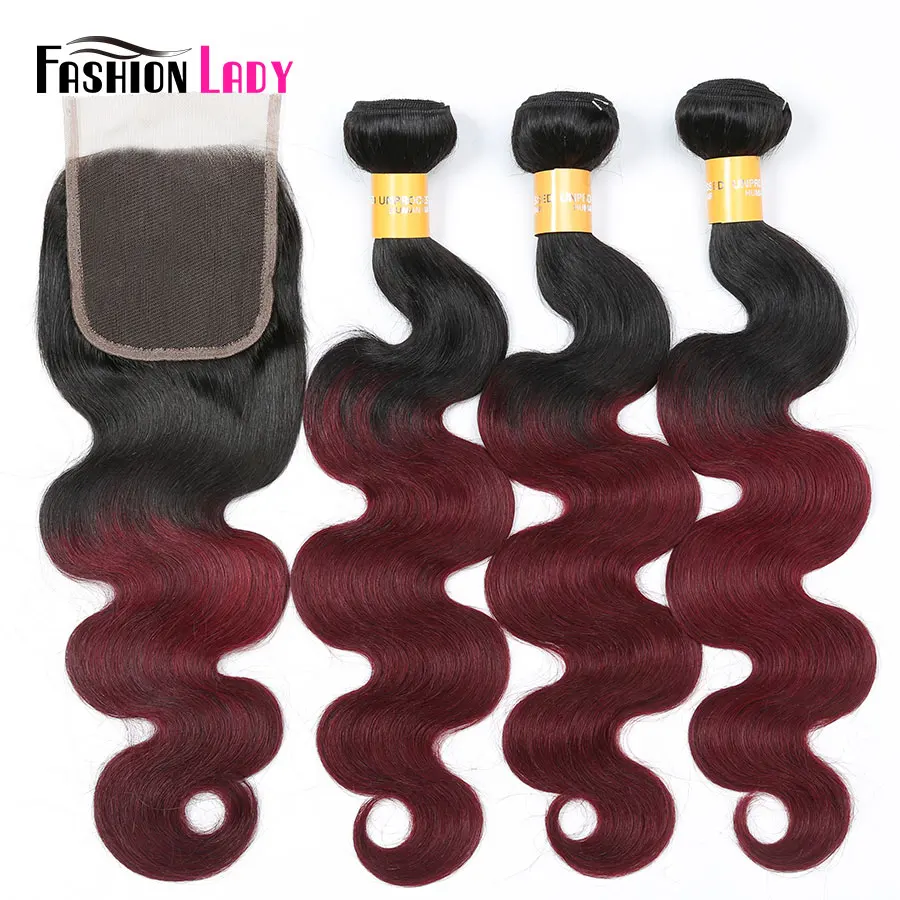 Fashion Lady 1b 99j Ombre Bundles With Closure Brazilian Hair 3 Bundles with Closure Body Wave Human Hair Weave Non-remy
Fashion Lady 1b 99j Ombre Bundles With Closure Brazilian Hair 3 Bundles with Closure Body Wave Human Hair Weave Non-remy