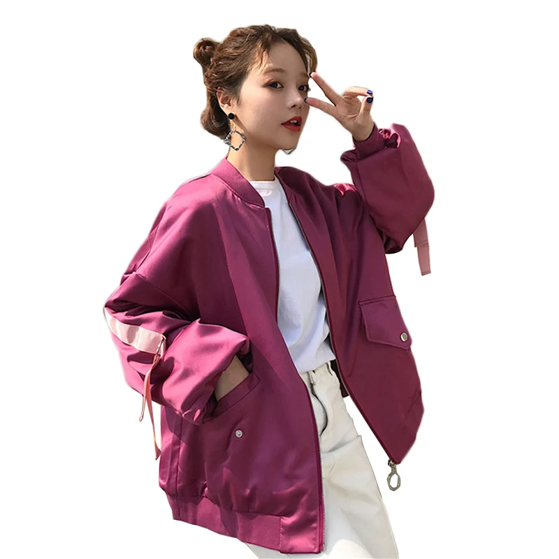 2018 Spring autumn new large size loose jacket coats womens casual outerwear female zippers overcoat women's solid windbreakers
2018 Spring autumn new large size loose jacket coats womens casual outerwear female zippers overcoat women's solid windbreakers