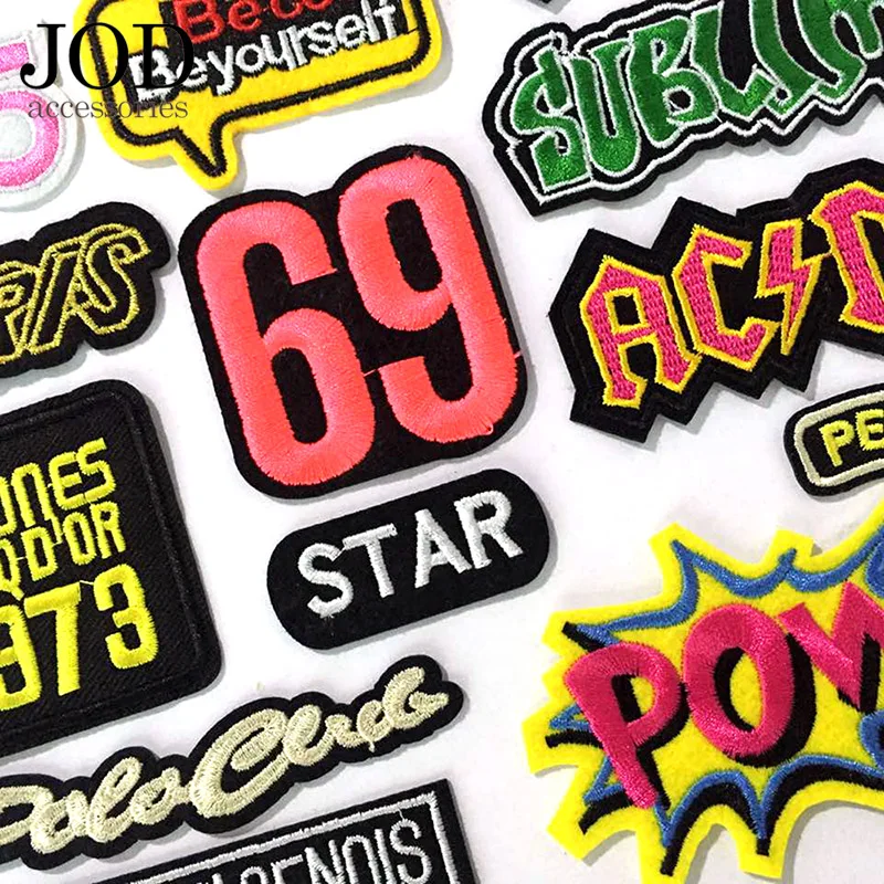 JOD Badge Digital Letter Thermo-adhesive Embroidery Iron on Patches for Clothing Coat Hot Pop Stickers Applications for Cloth
JOD Badge Digital Letter Thermo-adhesive Embroidery Iron on Patches for Clothing Coat Hot Pop Stickers Applications for Cloth