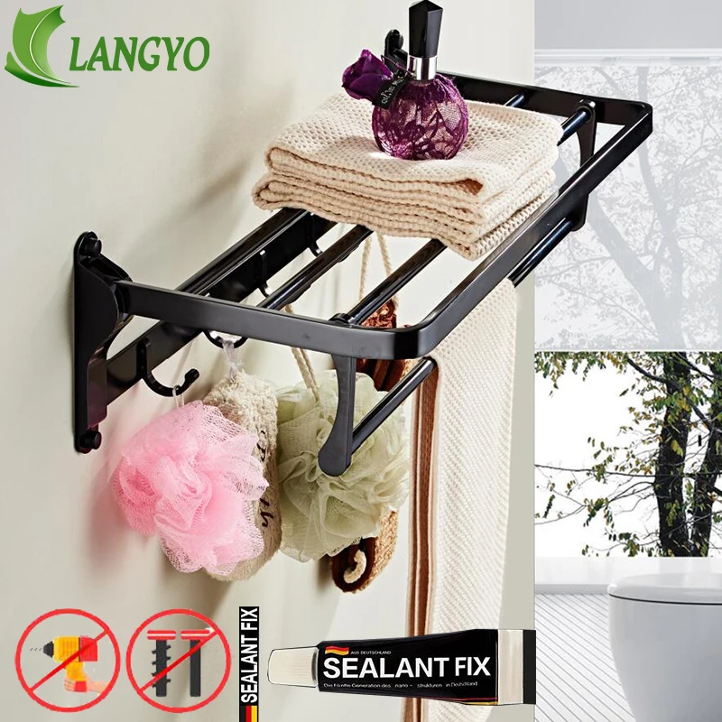 HOT SELLING, FREE SHIPPING, Hotel Wall Mounted Bathroom towel holder, Foldable towel rack,55cm black towel rack with 5 hooks
HOT SELLING, FREE SHIPPING, Hotel Wall Mounted Bathroom towel holder, Foldable towel rack,55cm black towel rack with 5 hooks
