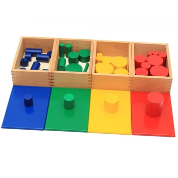 Montessori Educational Wooden Toys Children Knobless Cylinder Montessori 4 Sets of 10 Cylinders Great Gift
Montessori Educational Wooden Toys Children Knobless Cylinder Montessori 4 Sets of 10 Cylinders Great Gift