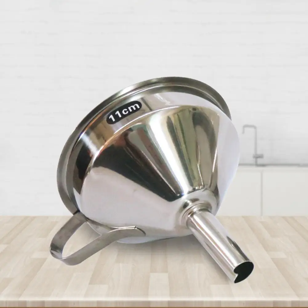 New Stainless Steel Cone Funnel Pour Oil Wine Liquid Hopper Kitchen Home Tool 11/13/15cm Kitchen Tools Gadgets
New Stainless Steel Cone Funnel Pour Oil Wine Liquid Hopper Kitchen Home Tool 11/13/15cm Kitchen Tools Gadgets