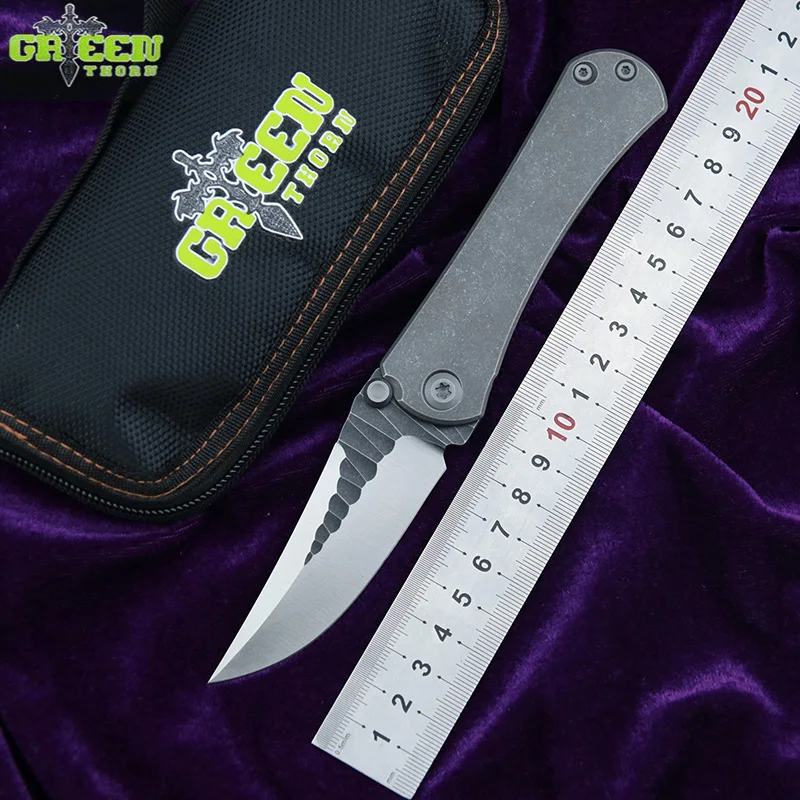 Green thorn SBKF M390 steel blade Nudist TC4 Titanium handle outdoor camping hunting pocket fruit folding knife EDC Utility tool
Green thorn SBKF M390 steel blade Nudist TC4 Titanium handle outdoor camping hunting pocket fruit folding knife EDC Utility tool