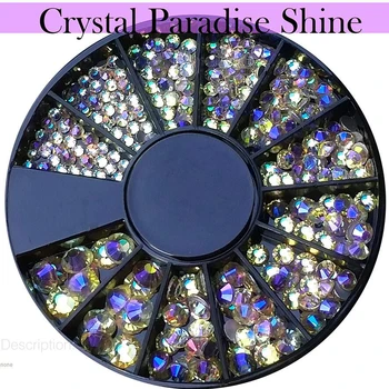 1 Black Wheel 1.5mm/2mm 3mm 4mm size Round AB Crystals/ Paradise Nail Rhinestones Nail Jewelry Nail Decorations
1 Black Wheel 1.5mm/2mm 3mm 4mm size Round AB Crystals/ Paradise Nail Rhinestones Nail Jewelry Nail Decorations