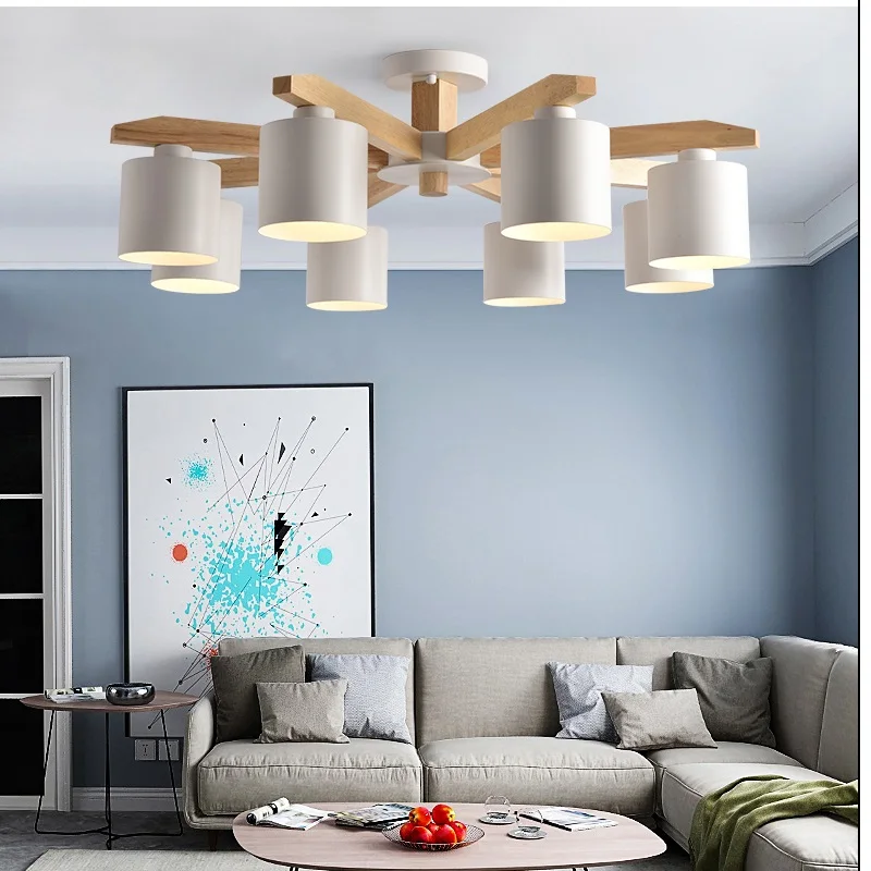 Modern Nordic solid wood LED ceiling Chandelier E27 With Iron Lampshade creative Lighting Fixtures Lamparas Colgantes Wooden
Modern Nordic solid wood LED ceiling Chandelier E27 With Iron Lampshade creative Lighting Fixtures Lamparas Colgantes Wooden