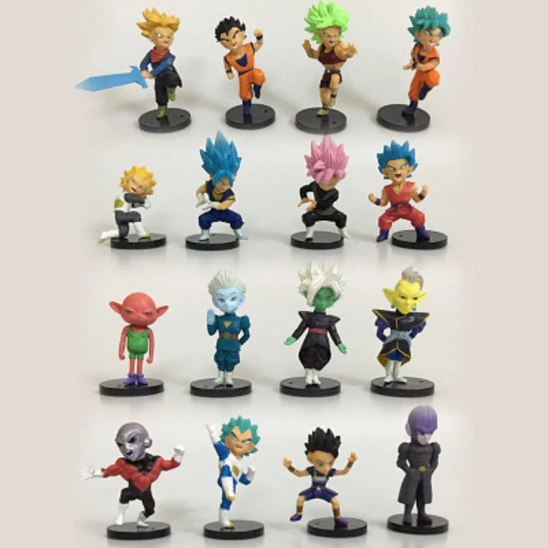 16pcs Dragon Ball Super Action Figure Jiren Collectible Model Lote Dragon Ball Goku Ultra Instinct Figure Goku Black Figure7.5cm
16pcs Dragon Ball Super Action Figure Jiren Collectible Model Lote Dragon Ball Goku Ultra Instinct Figure Goku Black Figure7.5cm