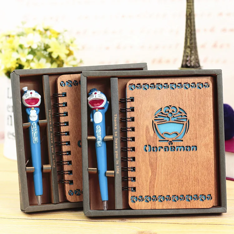 Cute Cartoon Doraemon Hard Cover Notebook Diary Book Blank Paper Wooden Cover Spiral Coil Book with Pen School Supplies Gift
Cute Cartoon Doraemon Hard Cover Notebook Diary Book Blank Paper Wooden Cover Spiral Coil Book with Pen School Supplies Gift
