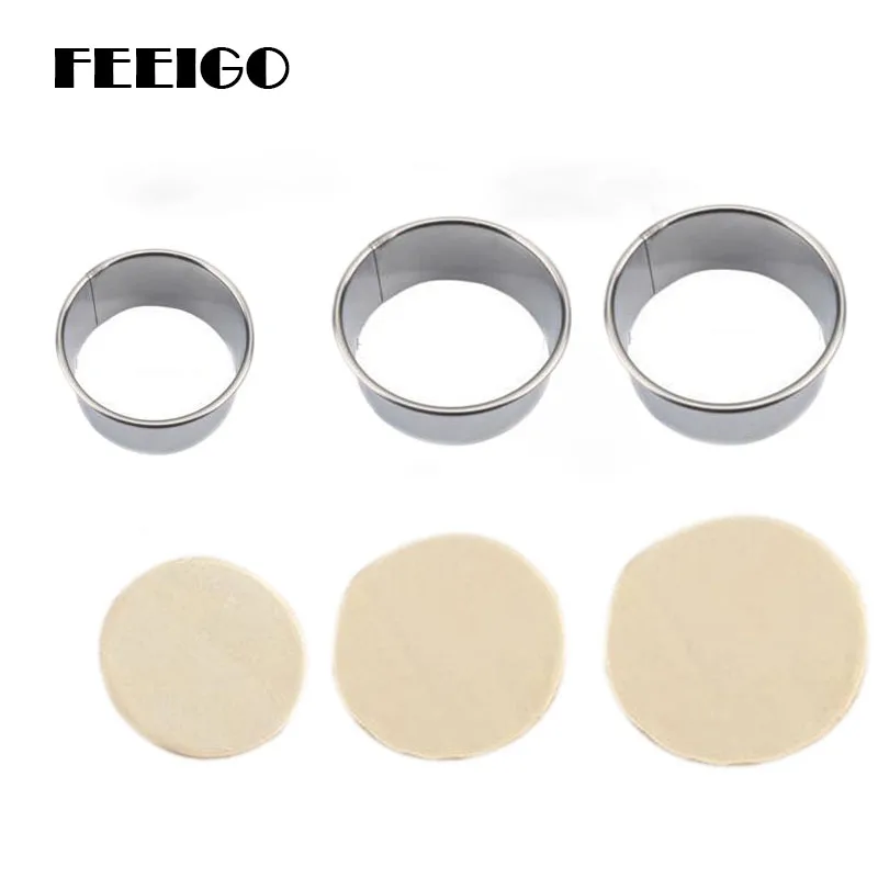 FEIGO Quality 3 Size Dumplings Mold Skin 3 Pcs/Set Stainless Steel Cut Dumplings Skin Baking Pastry Tools Kitchen Gadgets F613
FEIGO Quality 3 Size Dumplings Mold Skin 3 Pcs/Set Stainless Steel Cut Dumplings Skin Baking Pastry Tools Kitchen Gadgets F613