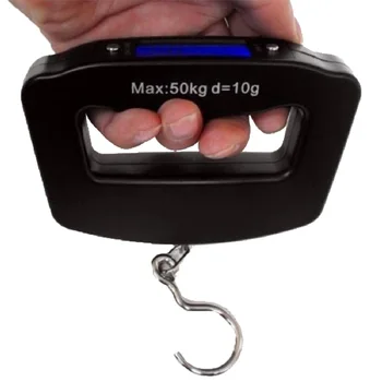 50kg Portable Electronic Digital Scale Steelyard Blue Backlight LED Display Luggage Scale Handheld Hanging Scale
50kg Portable Electronic Digital Scale Steelyard Blue Backlight LED Display Luggage Scale Handheld Hanging Scale