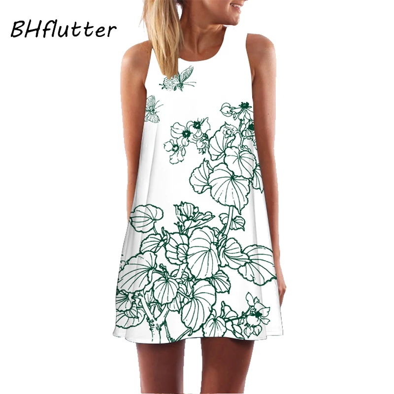 BHflutter Vestidos 2018 Women Dress Sleeveless Casual Brief Summer Dress Sundress O Neck Mini White Chiffon Dresses Robe Femme
BHflutter Vestidos 2018 Women Dress Sleeveless Casual Brief Summer Dress Sundress O Neck Mini White Chiffon Dresses Robe Femme