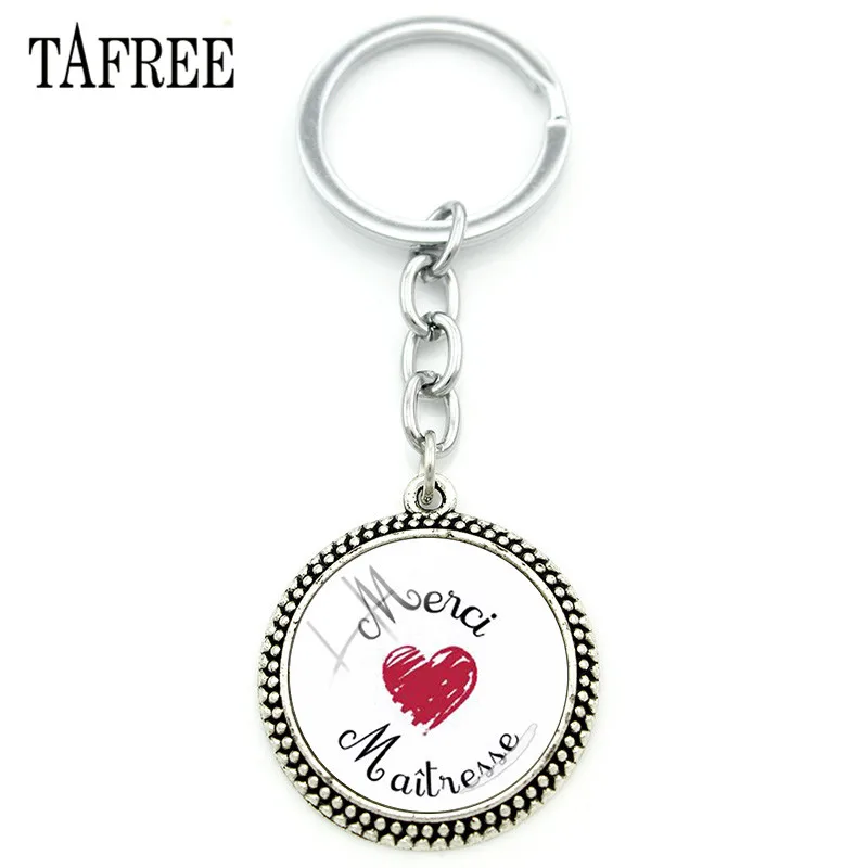 TAFREE Personalized French Teacher Merci Maitresse Keychain Handmade Super Maitresse Pendant Key Chain Ring Holder Ct266
TAFREE Personalized French Teacher Merci Maitresse Keychain Handmade Super Maitresse Pendant Key Chain Ring Holder Ct266