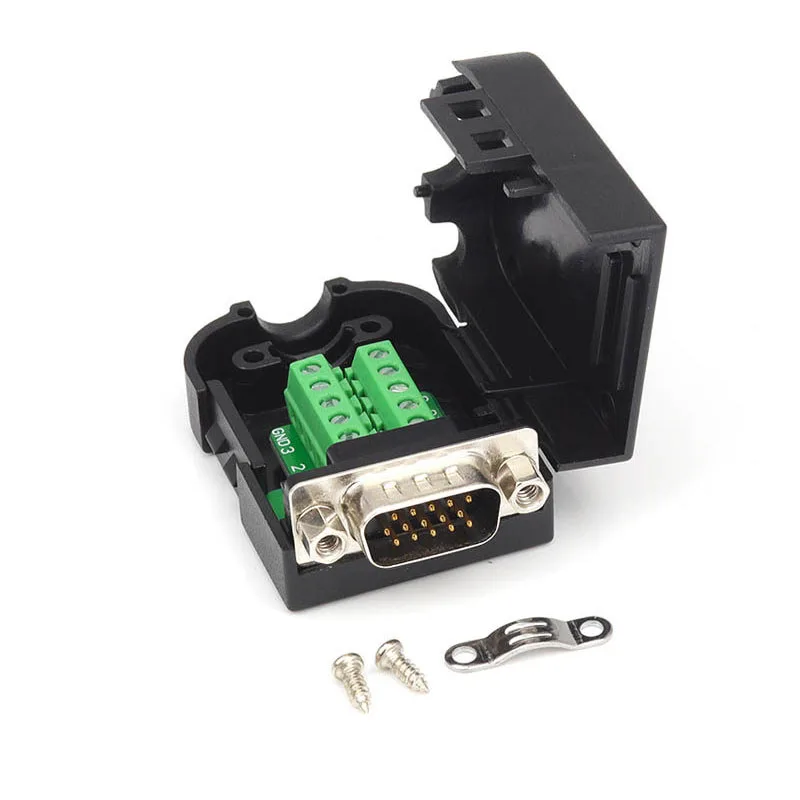 VGA Solderless Connector Connector DB15 Male And Female Head 3 Rows 15 Pin Plug Computer Monitor Projector Connector
VGA Solderless Connector Connector DB15 Male And Female Head 3 Rows 15 Pin Plug Computer Monitor Projector Connector