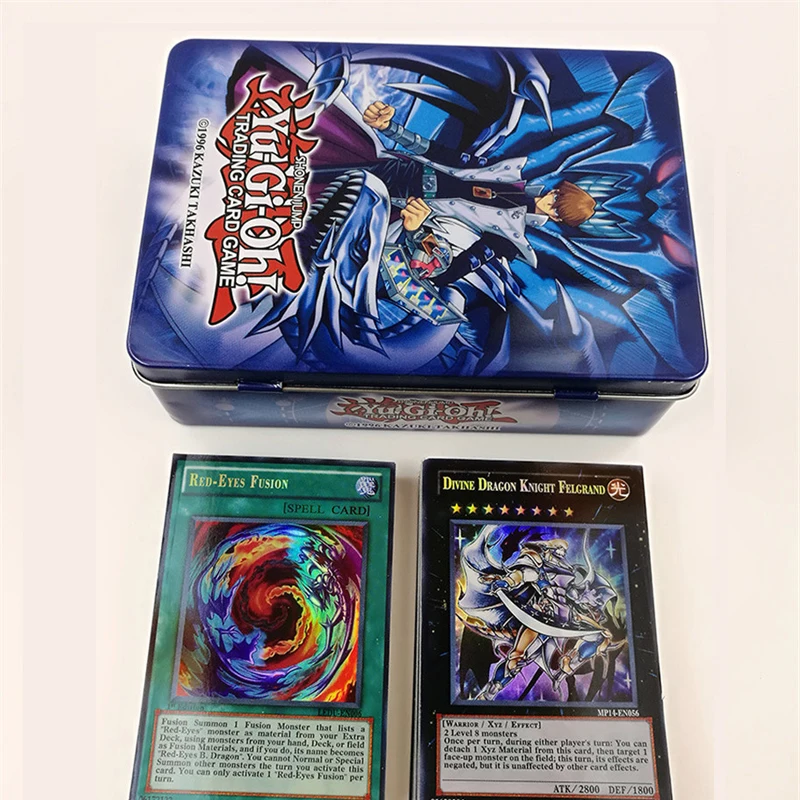 60pcs/set Yu Gi Oh Games Not repeating English Cards Game Collection Cards with metal box Toys For kids
60pcs/set Yu Gi Oh Games Not repeating English Cards Game Collection Cards with metal box Toys For kids