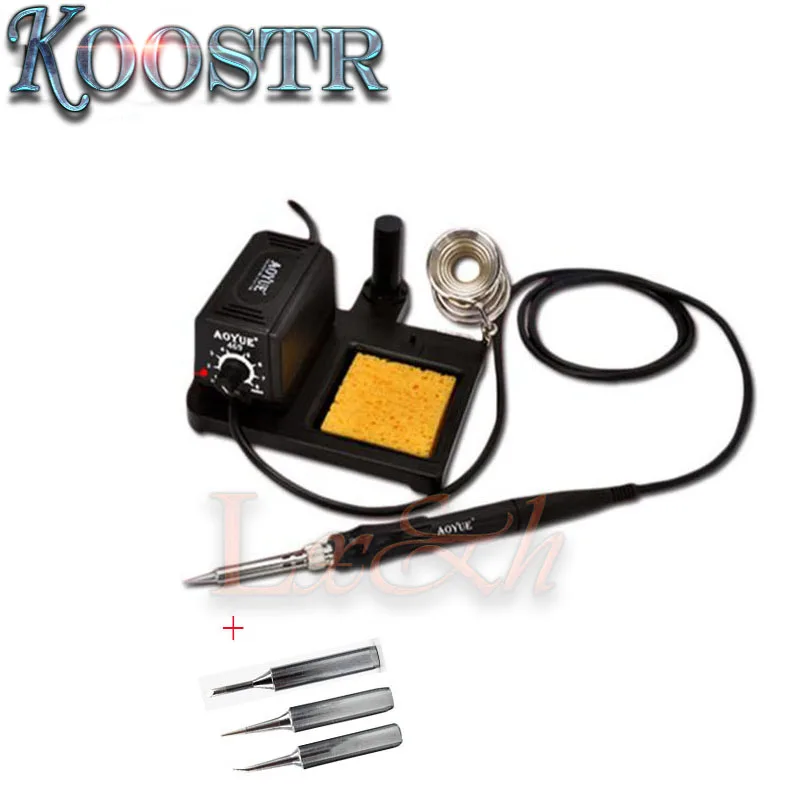 New 220V Aoyue 469 ESD Adjustable portable MINI Soldering Station/Electric soldering iron +3pcs tip
New 220V Aoyue 469 ESD Adjustable portable MINI Soldering Station/Electric soldering iron +3pcs tip
