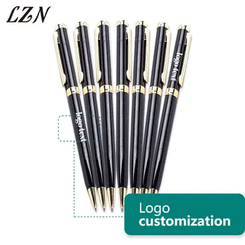 LZN Black with Gold Metal Ballpoint Pen Rotating Pens Writing Stationery Customize Name/Logo/Text For Hotel Restaurant Free
LZN Black with Gold Metal Ballpoint Pen Rotating Pens Writing Stationery Customize Name/Logo/Text For Hotel Restaurant Free