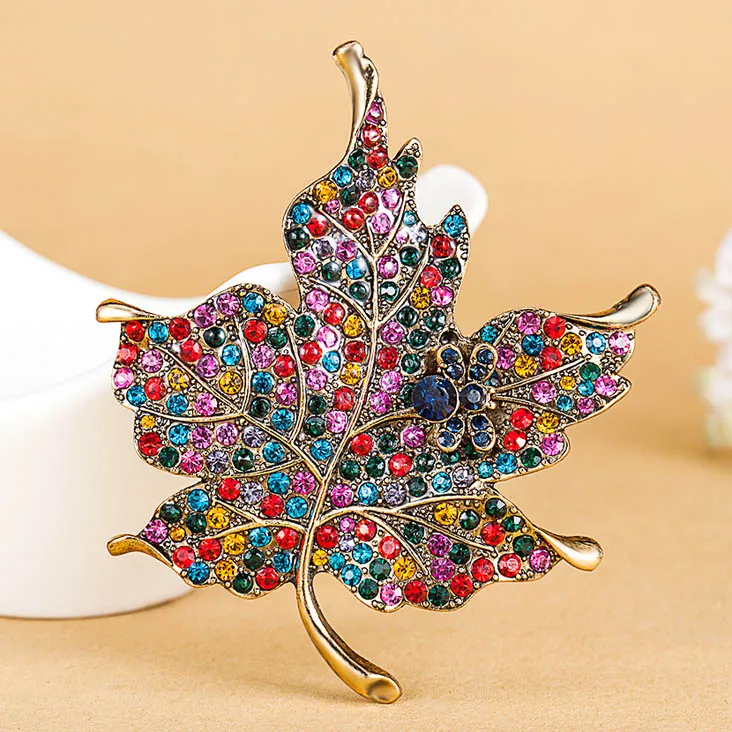 

Collares Leafs Brooches bouquet Fashion Women Wedding Broches Luxury Brand Vintage Brooch Pins Big Size Broaches Broches Bijoux