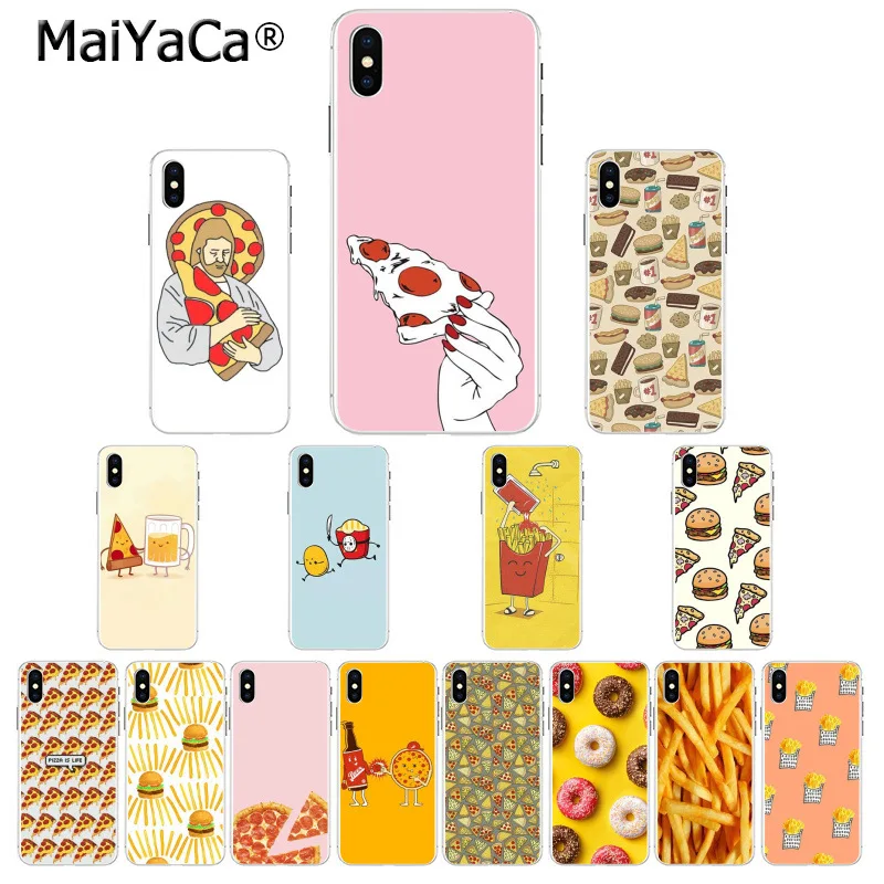 MaiYaCa Pizza French fries Doughnut food Black Soft Shell Phone Cover for Apple iPhone 8 7 6 6S Plus X XS MAX 5 5S SE XR Cover
MaiYaCa Pizza French fries Doughnut food Black Soft Shell Phone Cover for Apple iPhone 8 7 6 6S Plus X XS MAX 5 5S SE XR Cover