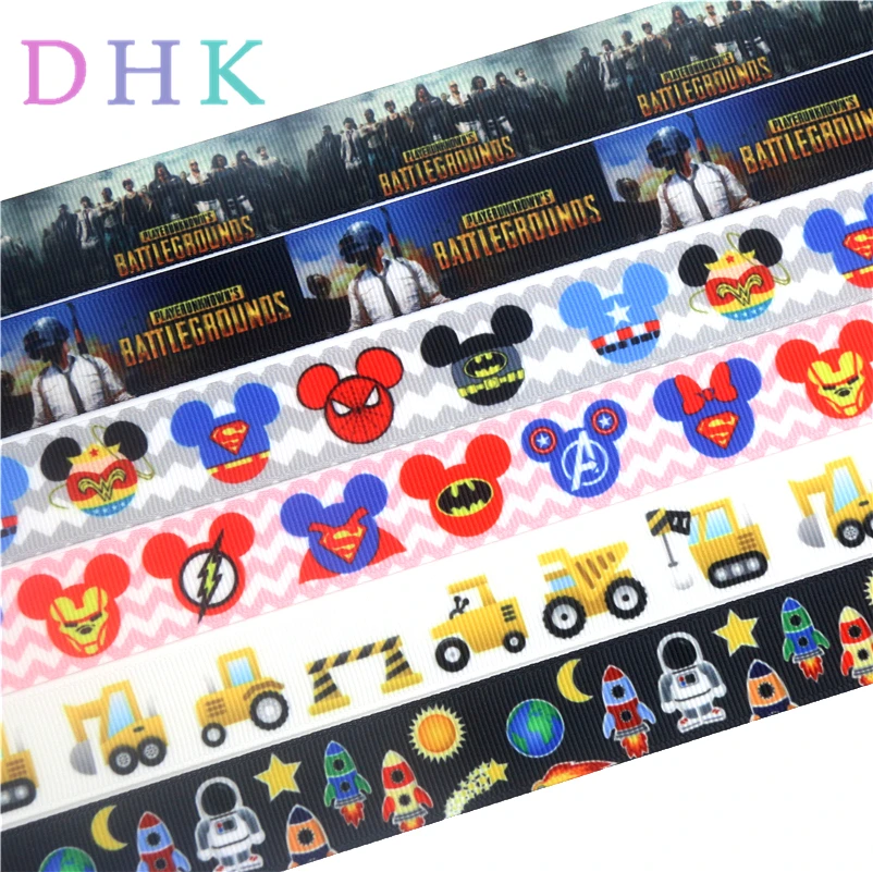 DHK 7/8'' 5yards fight space hero truck printed grosgrain Ribbon Accessory hairbow headwear decoration Wholesale OEM C1622
DHK 7/8'' 5yards fight space hero truck printed grosgrain Ribbon Accessory hairbow headwear decoration Wholesale OEM C1622
