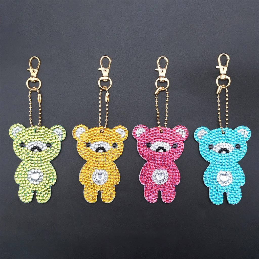 4pcs DIY Cute Bear Special Shaped Diamond Painting Full Drill Pendant Decors Cartoon Key Chain Girls Bag Ornaments Handmade Gift
4pcs DIY Cute Bear Special Shaped Diamond Painting Full Drill Pendant Decors Cartoon Key Chain Girls Bag Ornaments Handmade Gift