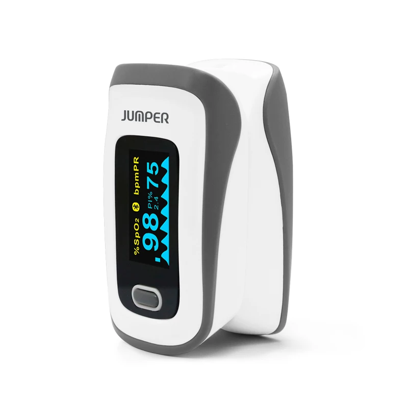 2017 JUMPER newest Bluetooth Fingertip Pulse Oximeter Oximetro de dedo Blood Oxygen Saturation Oximetro a finger for Health Care (4)
