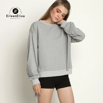Gray Sweatshirt Women Long Sleeve Solid Autumn Spring Pullovers 2017 Woman Casual Sweatshirts
Gray Sweatshirt Women Long Sleeve Solid Autumn Spring Pullovers 2017 Woman Casual Sweatshirts