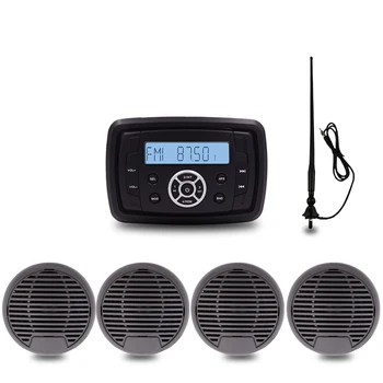 Waterproof Marine Stereo Radio Bluetooth Receiver Sound System Receiver MP3 Player+3" Waterproof Marine Speaker+FM AM Antenna
Waterproof Marine Stereo Radio Bluetooth Receiver Sound System Receiver MP3 Player+3" Waterproof Marine Speaker+FM AM Antenna