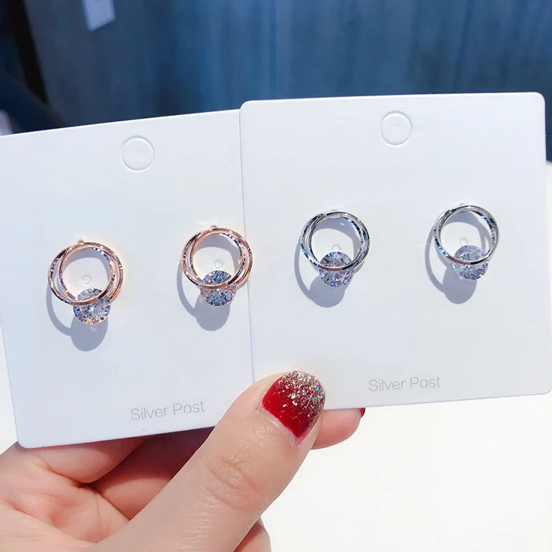 Korean 925 Silver Needle Niche Zircon Earrings Female Simple Wild Ins Stud Earrings for Birthday Party
Korean 925 Silver Needle Niche Zircon Earrings Female Simple Wild Ins Stud Earrings for Birthday Party