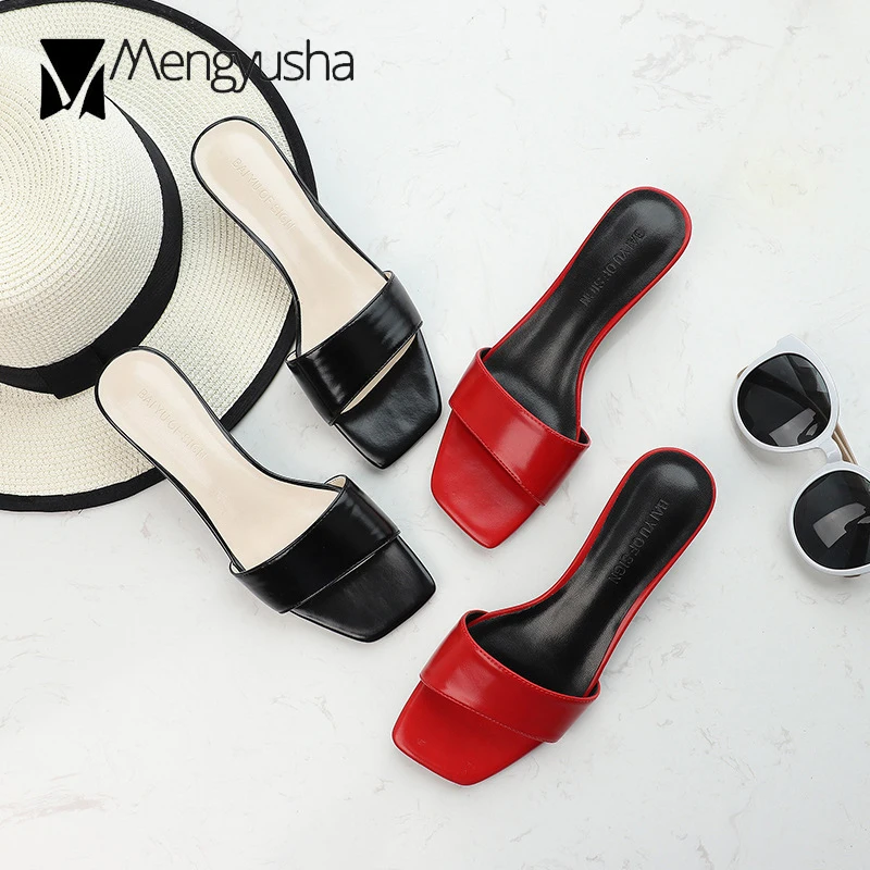 single band med-high heels flip flops women strange triangle heels slippers high quality leather slides open toe mules c924
single band med-high heels flip flops women strange triangle heels slippers high quality leather slides open toe mules c924