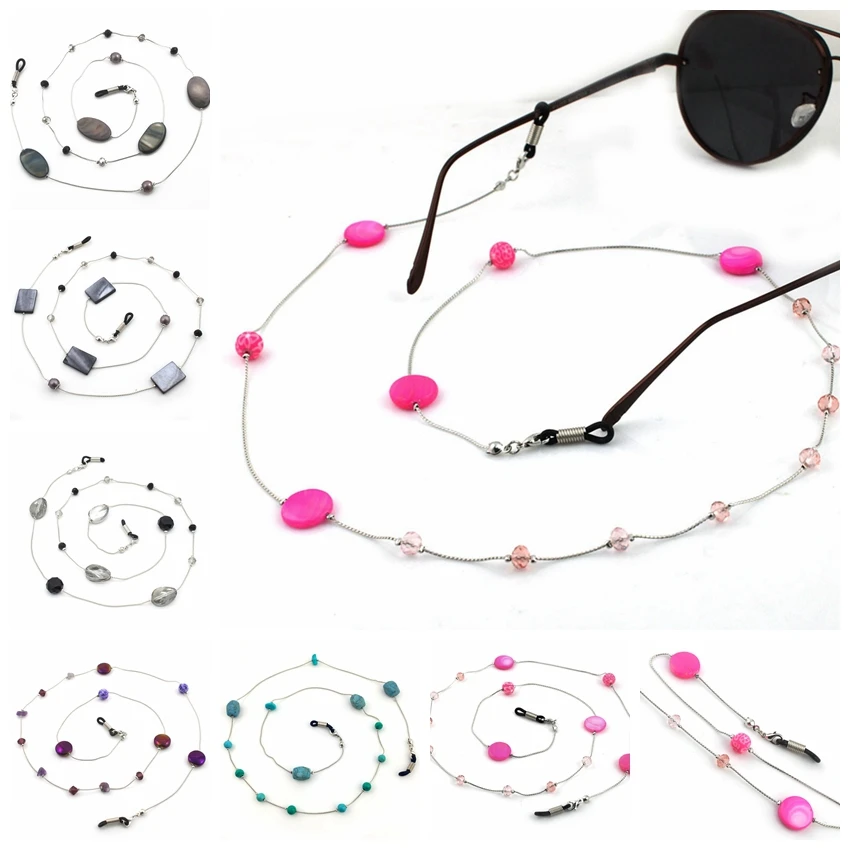 10pc/lot Fashin Metal Sunglasses Chain With ABS Crystal Rhinestone Stone Pendents Neck Cord Holder Eyeglass Lanyard wholesale
10pc/lot Fashin Metal Sunglasses Chain With ABS Crystal Rhinestone Stone Pendents Neck Cord Holder Eyeglass Lanyard wholesale