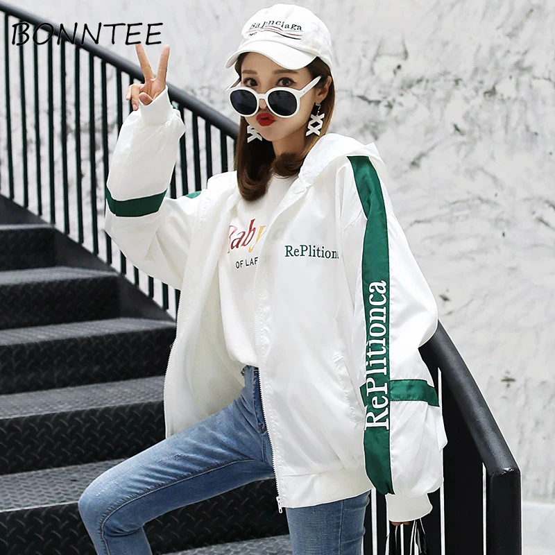 Women Jackets Loose BF Harajuku Korean Patchwork Letter Printed Fashion Coat Chic Casual Daily Long Sleeve Womens Outwear Trendy
Women Jackets Loose BF Harajuku Korean Patchwork Letter Printed Fashion Coat Chic Casual Daily Long Sleeve Womens Outwear Trendy
