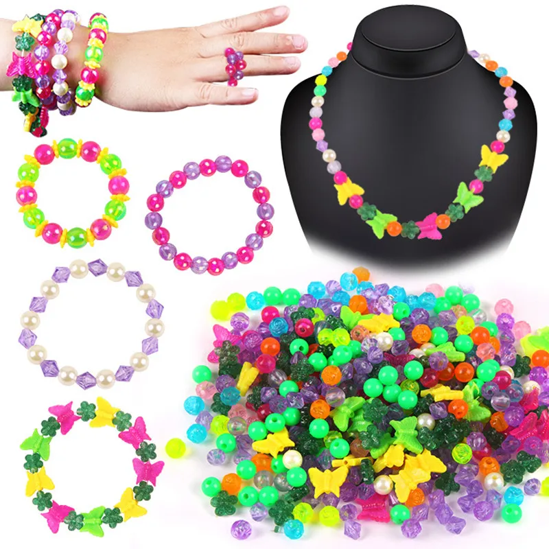 Girl Beads DIY Toys For Children String Beads Make Up Puzzle Toys Jewelry Necklace Bracelet Building Kit Educational Block Toy
Girl Beads DIY Toys For Children String Beads Make Up Puzzle Toys Jewelry Necklace Bracelet Building Kit Educational Block Toy