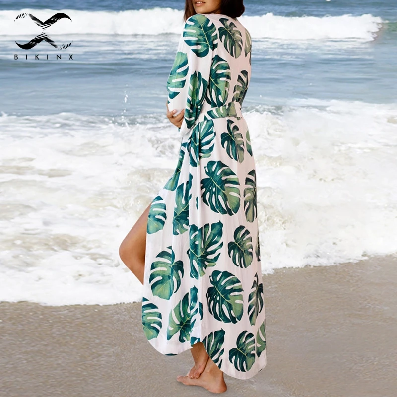 Bikinx Long cotton beach women cover up Leaves print kaftan Sarong swimsuit cover-ups Ropa de playa tunic fashion beach 2019 new
Bikinx Long cotton beach women cover up Leaves print kaftan Sarong swimsuit cover-ups Ropa de playa tunic fashion beach 2019 new