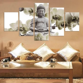 No Frame 5 Panel Large orchid background Buddha Painting Canvas Art Wall Pictures for Living Room Home Decor
No Frame 5 Panel Large orchid background Buddha Painting Canvas Art Wall Pictures for Living Room Home Decor