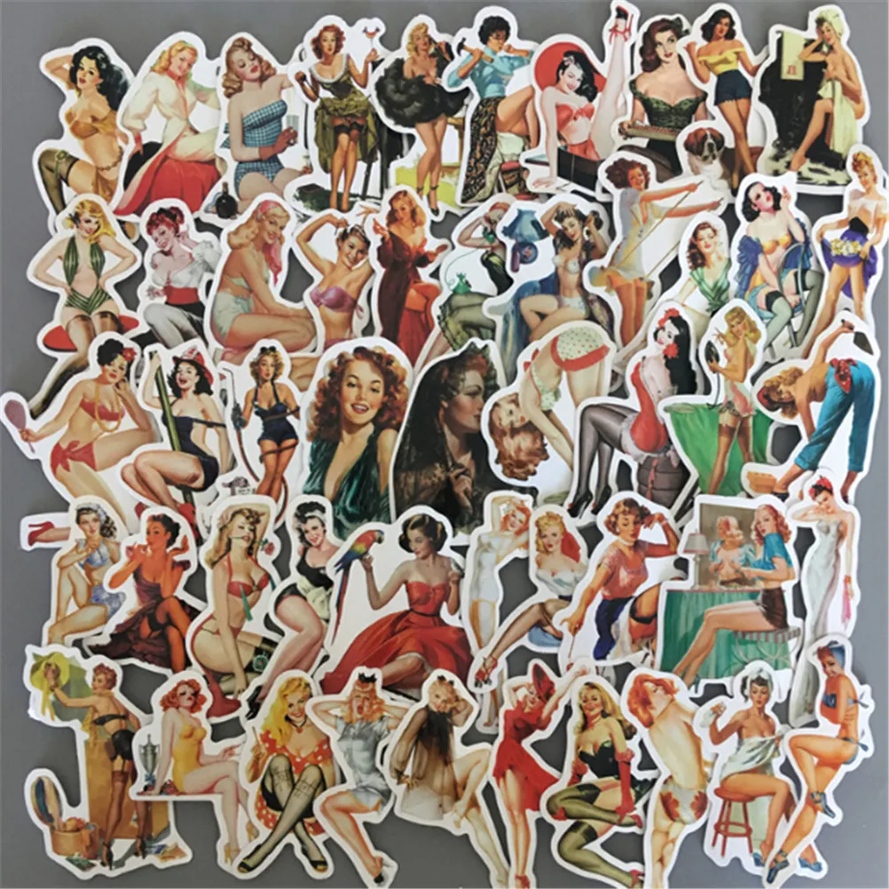 Vintage PVC Waterproof Sexy Beauty Girls Stickers For Laptop Motorcycle Skateboard Luggage Decal Office Toy Appliances 50Pcs
Vintage PVC Waterproof Sexy Beauty Girls Stickers For Laptop Motorcycle Skateboard Luggage Decal Office Toy Appliances 50Pcs