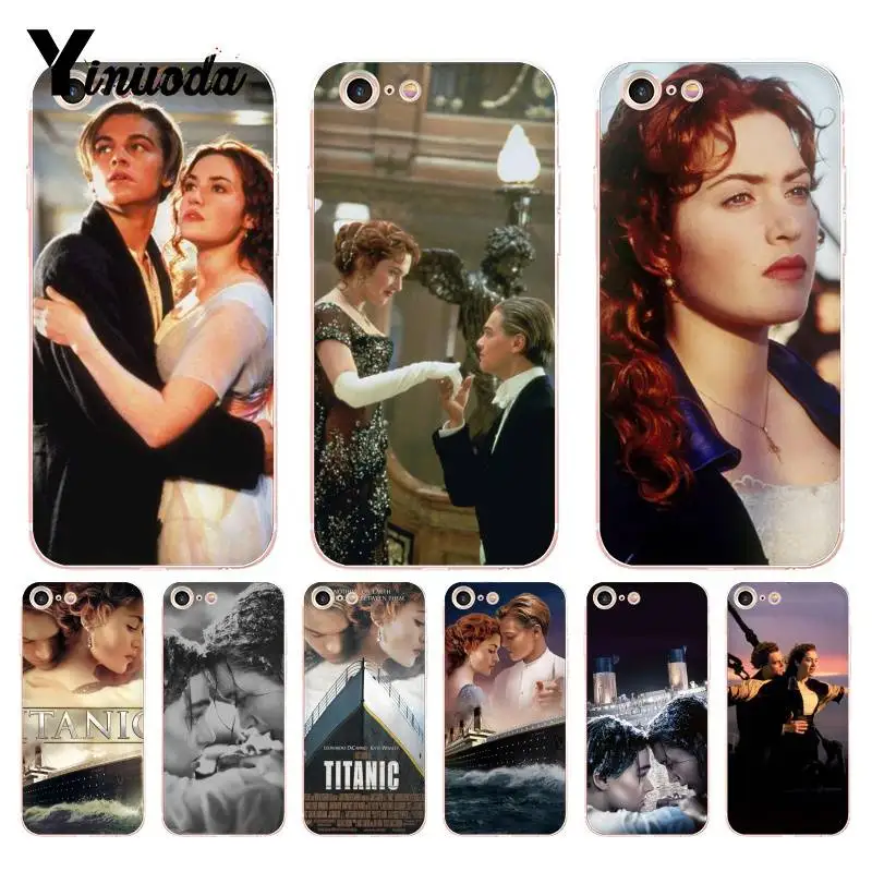 Чехол Yinuoda для iphone 7 6 X прозрачный чехол Titanic с фильмом Джек и роза iPhone 8 6S Plus 5 5S SE 5C XS