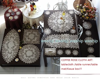coffe rose High-end luxury Home cloth embroidery tablecloth table runner mat dust cover
coffe rose High-end luxury Home cloth embroidery tablecloth table runner mat dust cover