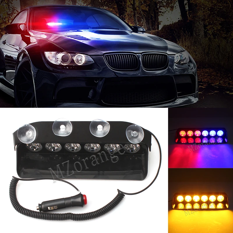 MZORANGE DC12V 18 LED Red Yellow Blue White Car Police Strobe Flash Light auto LED Emergency Warning lamp Flashing Fog Lights
MZORANGE DC12V 18 LED Red Yellow Blue White Car Police Strobe Flash Light auto LED Emergency Warning lamp Flashing Fog Lights