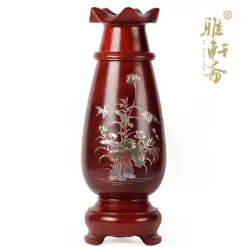 Dongyang wood carving crafts mahogany vase ornaments Home Furnishing medium rosewood real wood paneled shell flower
Dongyang wood carving crafts mahogany vase ornaments Home Furnishing medium rosewood real wood paneled shell flower