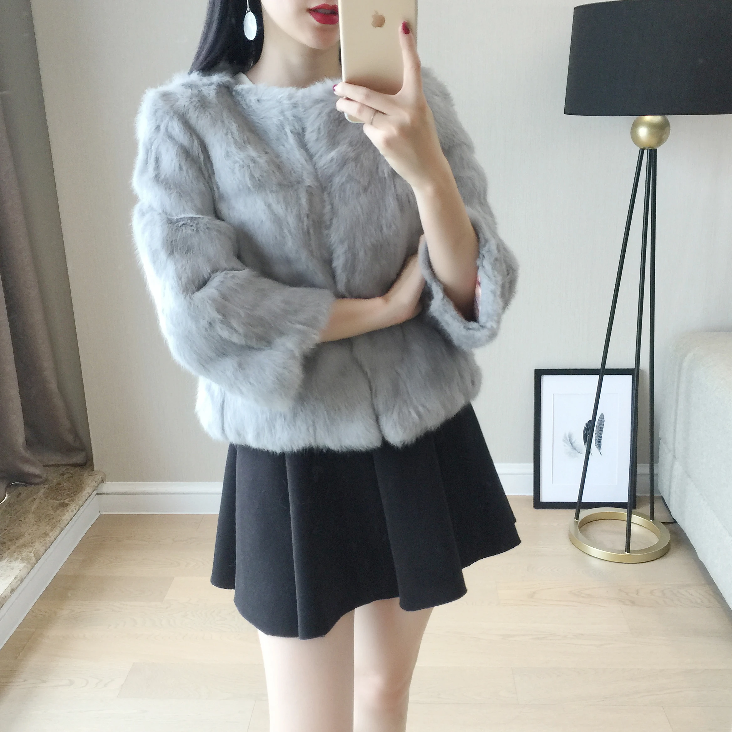 ZDFURS *Real Rabbit Fur Coat Natural Rex Rabbit Fur Coat O-Neck Fashion Slim Thin Rabbit Fur Coat Full Pelt Genuine Fur Jacket
ZDFURS *Real Rabbit Fur Coat Natural Rex Rabbit Fur Coat O-Neck Fashion Slim Thin Rabbit Fur Coat Full Pelt Genuine Fur Jacket