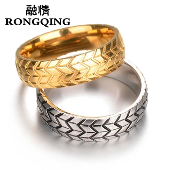 RONGQING 12pcs/lot Racer Tire Tread Style Grooved Ring For Men Women Jewelry Rock Punk Vintage Stainless Steel Party Jewelry
RONGQING 12pcs/lot Racer Tire Tread Style Grooved Ring For Men Women Jewelry Rock Punk Vintage Stainless Steel Party Jewelry