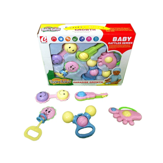 baby newborn baby toy 0-1 year old 5 gift box teethers rattles